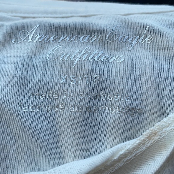 White and silver American Eagle top - Picture 4 of 4